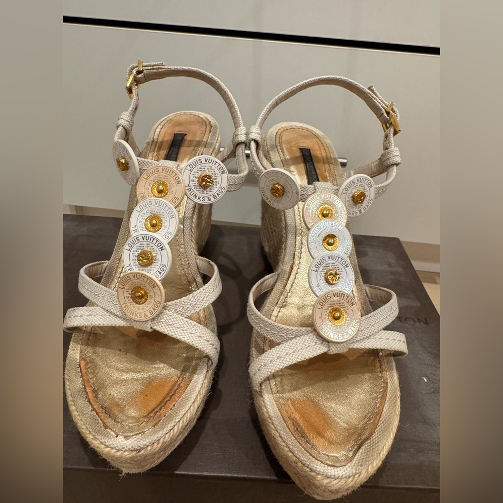 Louis Vuitton espadrille size 40 vintage